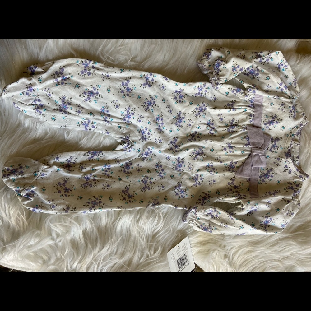 Absorbs brand purple floral sleeper